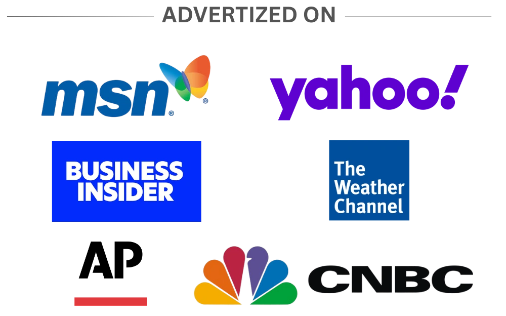 Advertised on media outlets